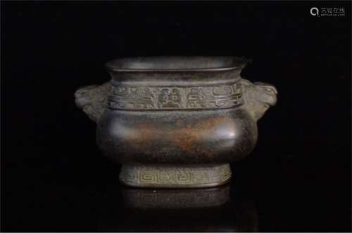 A Chinese Bronze Incense Burner