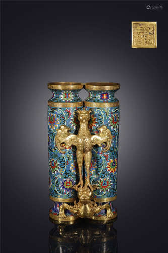 A Chinese Cloisonne Vase