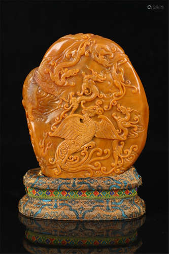 A Chinese Carved Stone Seal