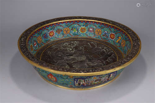 A Chinese Cloisonne Pot