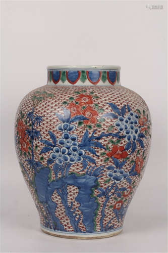 A Chinese Dou-Cai Porcelain Jar