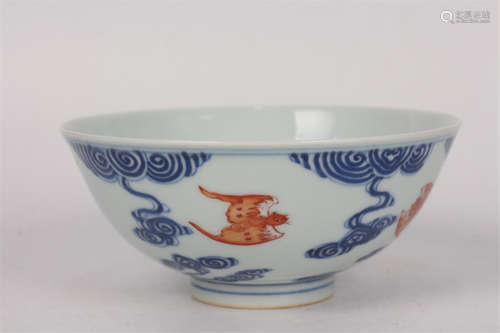 A Chinese Blue and White Porcelain Bowl