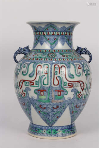 A Chinese Dou-Cai Porcelain Vase