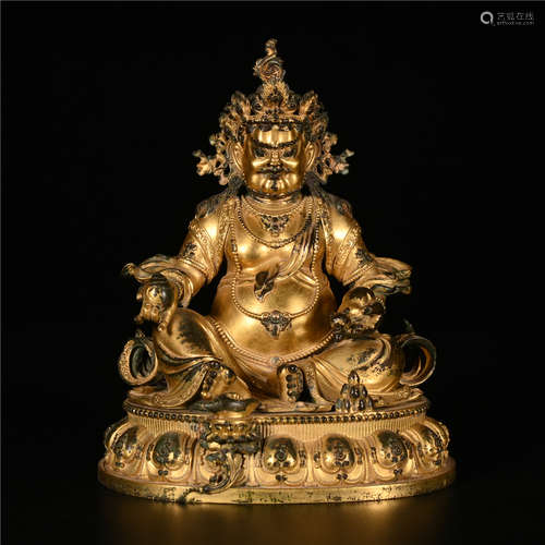 A Chinese Gilt Bronze Figure of Buddha