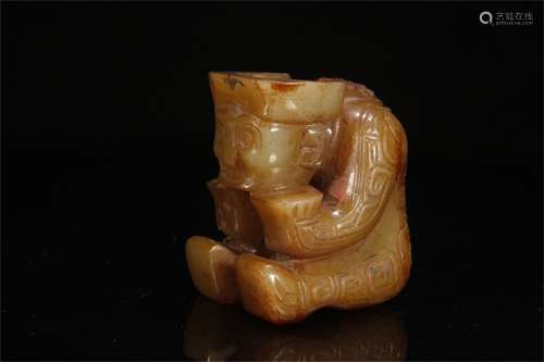 A Chinese Carved Jade Decoration