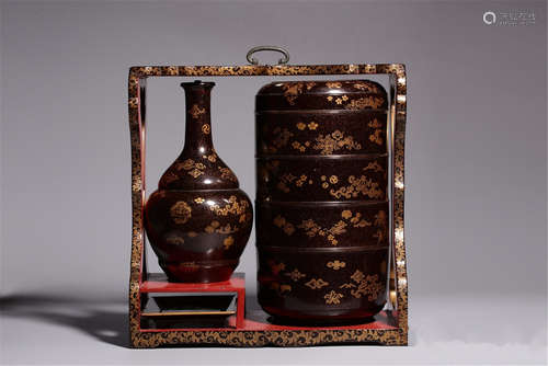 A Set of Chinese Carved Hardwood Crafts