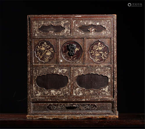 A Chinese Carved Hardwood Box