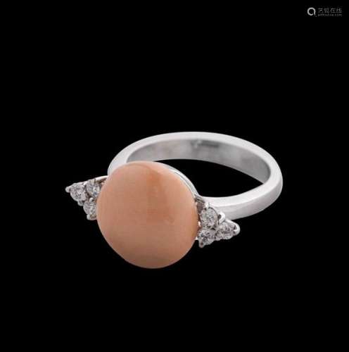 Anello In Oro Bianco 18k Con C…