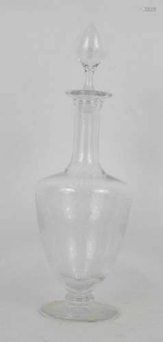 BACCARAT : Carafe en cristal modèle Rohan. Haut.: …