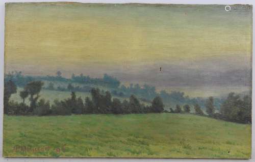 Louis MOISSENET (? 1900). Prairie. Huile sur toile…