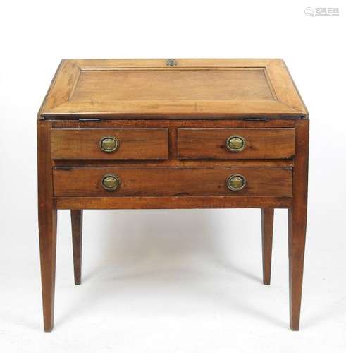 BUREAU DE PENTE en bois naturel ouvrant part trois…