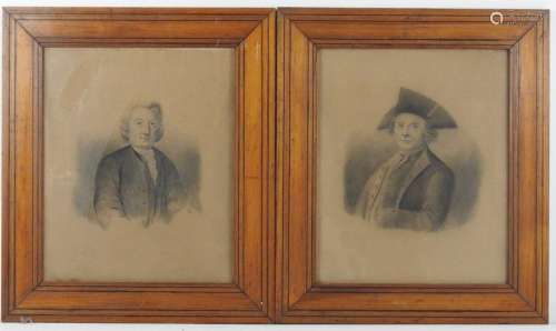 Ecole FRANCAISE du XIXème siècle. Portraits d'homm…