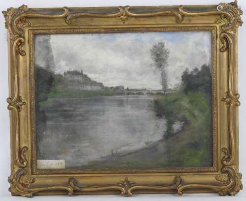 Pieter TEN CATE (1869 1937). Amboise. Aquarelle su…