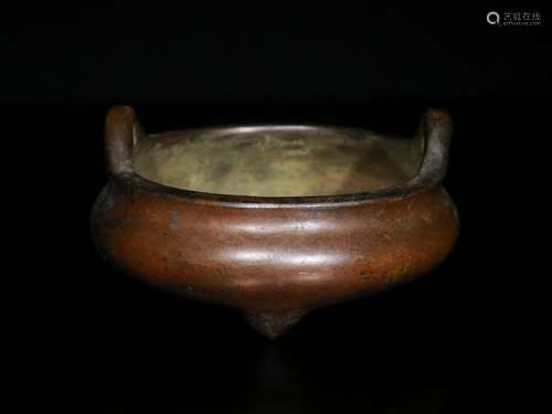 Double Ear Bronze Censer