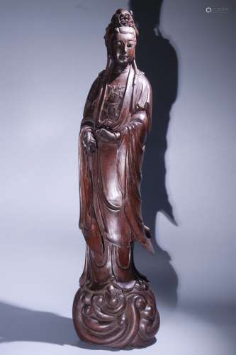 Agarwood Guanyin Statue