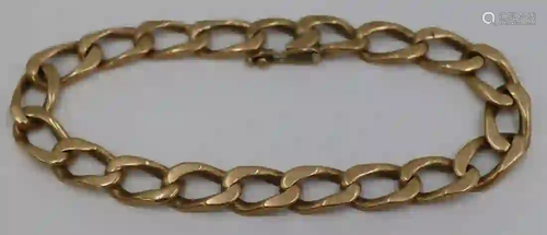 JEWELRY. Men's 14kt Gold Link Bracelet.