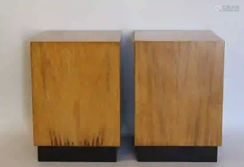 Midcentury Pair Of Cube Stands / Tables.