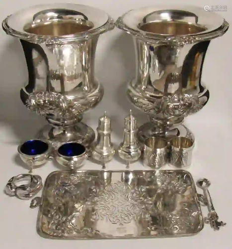 SILVER. Assorted Group of Sterling and Silverplate