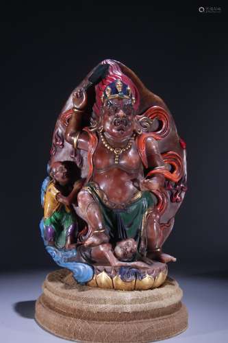 Shoushan Stone Mahakala Statue