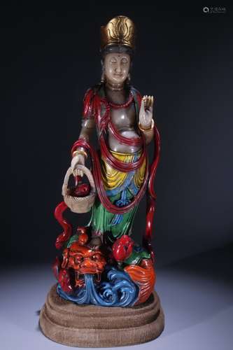 Shoushan Stone Guanyin Statue