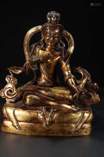 Gilt Bronze Buddha Statue