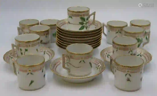 12 Royal Copenhagen Flora Danica Demitasse