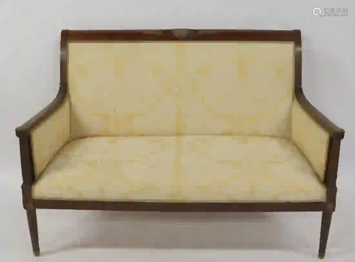 Antique Louis XVI Style Bronze Mounted Settee