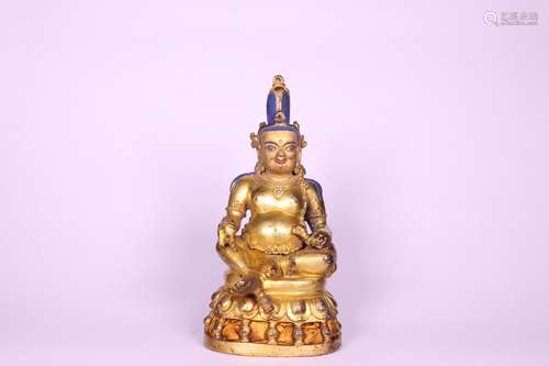 Gilt Caishen Statue