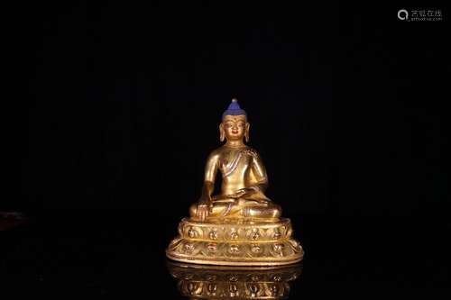 Gilt Gautama Buddha Statue