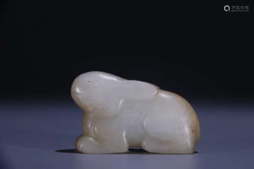 Hetian Jade Rabbit Ornament