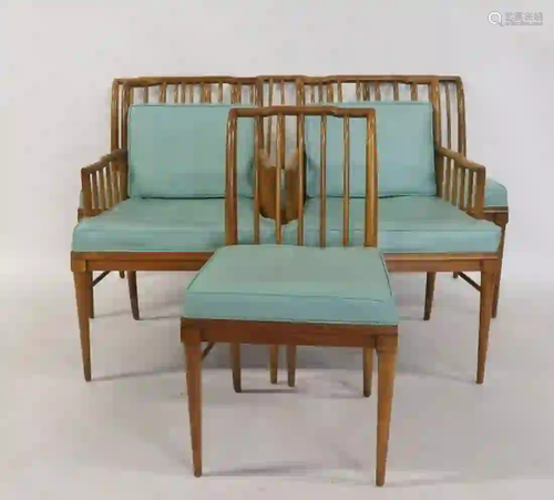 Set Of 6 John Widdicomb Midcentury Chairs.