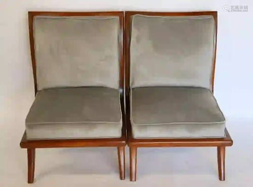 Midcentury Pair Of Gibbings Style Chairs.