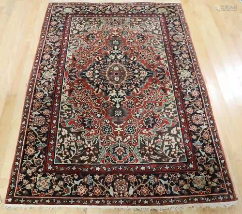 Vintage and Finely Hand Woven Area Carpet.