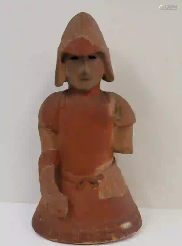 Terracotta Figure Of An Asian Warrior