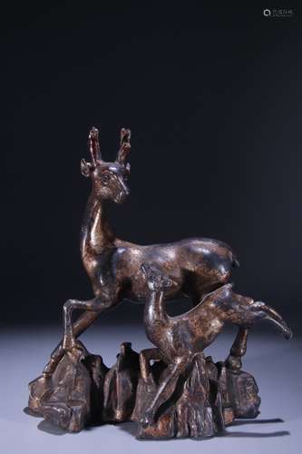 Bronze Deer Ornament