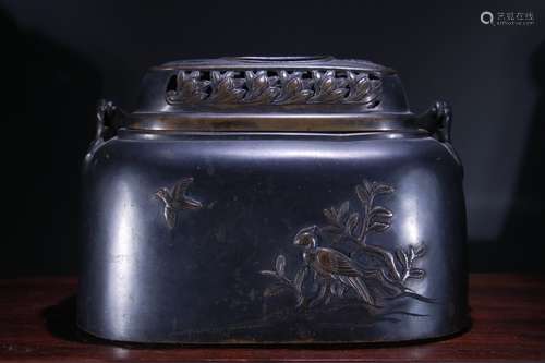 Bronze Floral Incense Burner