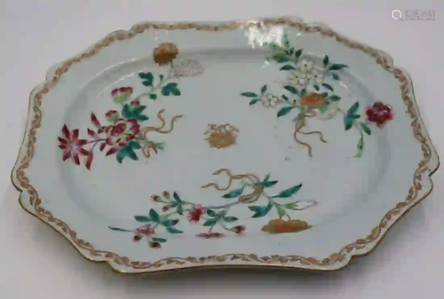 18th Century Chinese Export Porcelain Platter