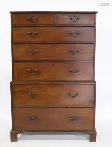 Antique Mahogany Georgian Highboy