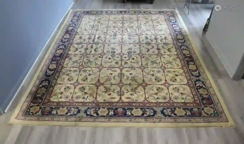 Vintage And Finely Hand Woven Roomsize Carpet