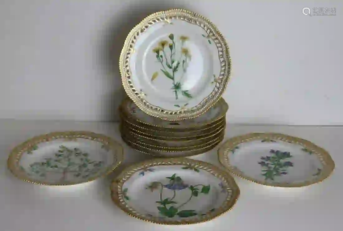 11 Royal Copenhagen Flora Danica Reticulated