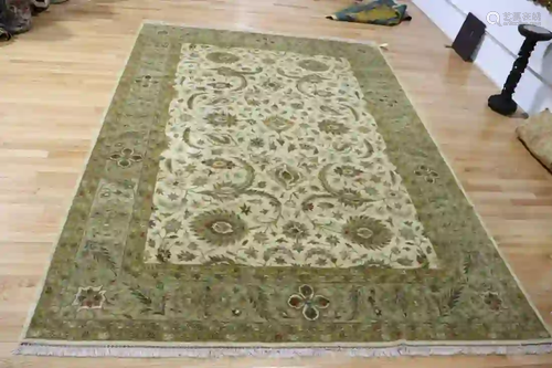 Vintage And Finely Hand Woven Roomsize Carpet