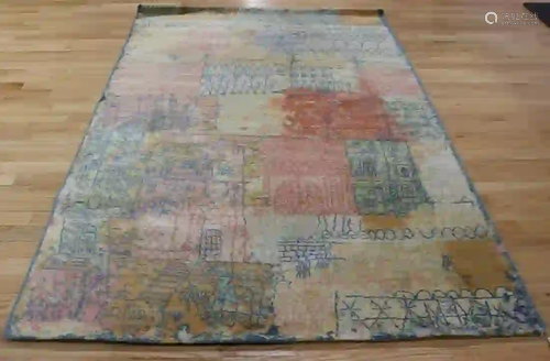 After Paul Klee Ege Axminstrer Wool Rug.