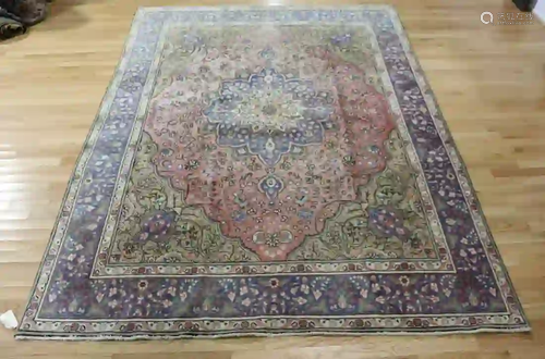 Antique And Finely Hand Woven Kerman Style Carpet