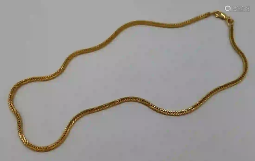 JEWELRY. 14kt Gold Chain Necklace.