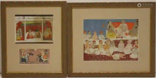 (2) Framed Indian Gouaches.