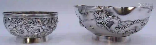 SILVER. Chinese Export Silver Hollow Ware Grouping