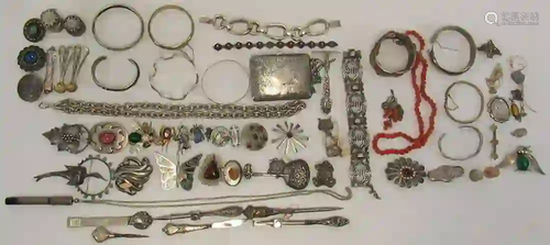 JEWELRY. Assorted Group of Sterling, .935 Silver,