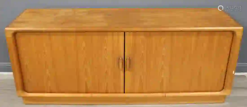 Midcentury Tambour Front Cabinet /Server