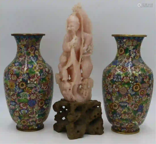 Grouping of Assorted Decorative Asian Items.