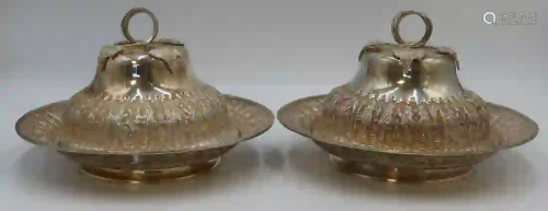 SILVER. Pr of Iranian .875 Silver Covered Tureens.